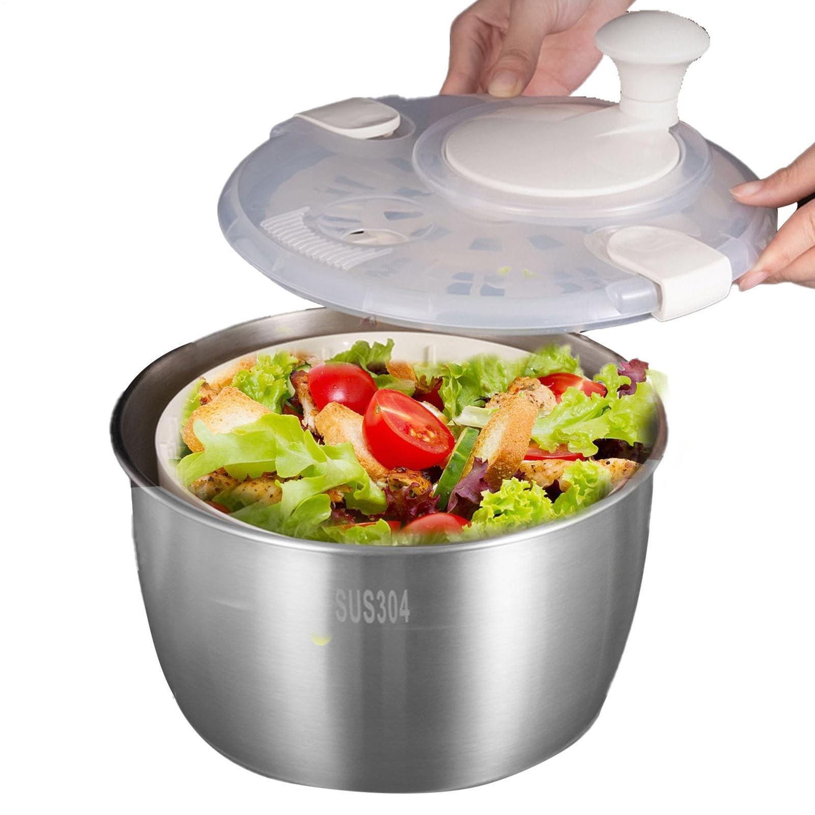 Grote saladespinner voor efficiënt droogwassen