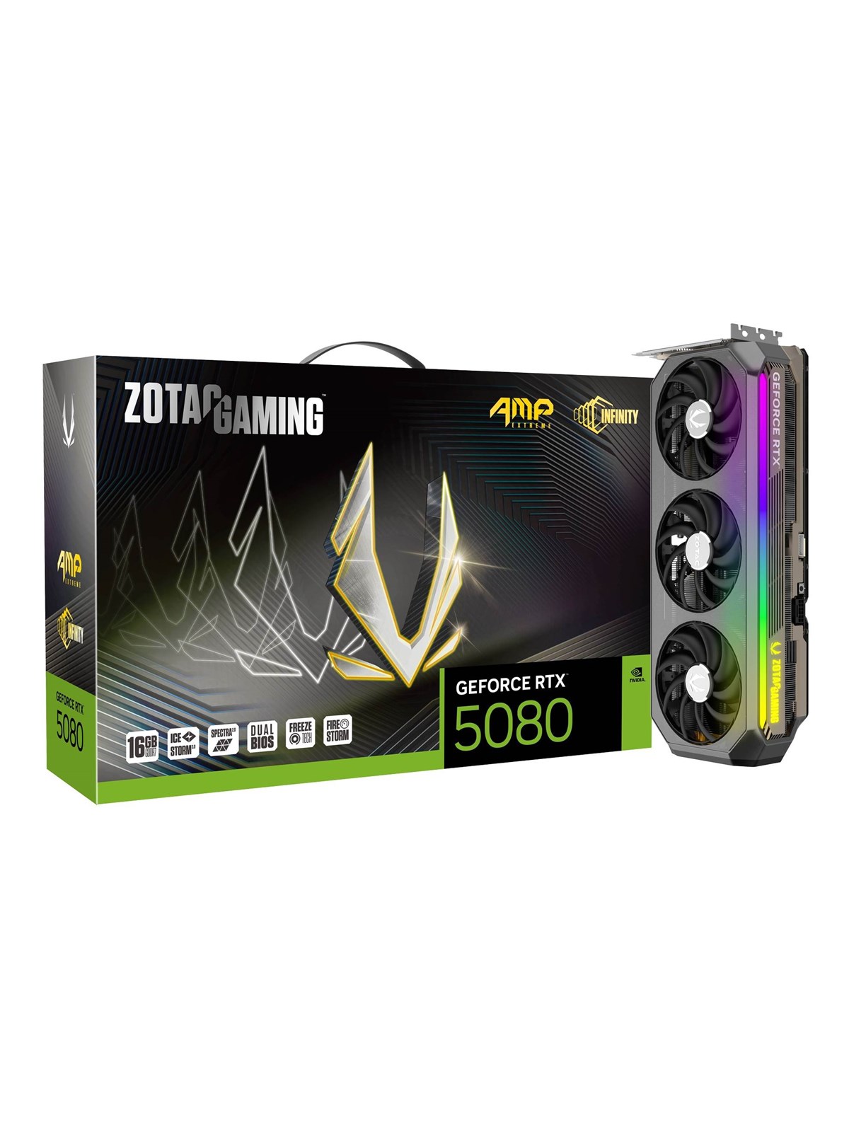 ZOTAC GeForce RTX 5080 AMP Extreme Infinity - 16GB GDDR7 RAM - Grafikkarte
