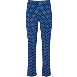Tchibo - Bedruckte Stretchhose - Damen - Gr. 52 - dunkelblau/print
