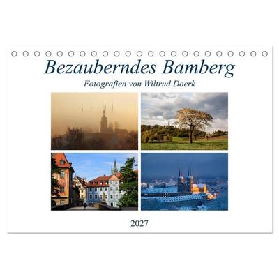Bezauberndes Bamberg (Tischkalender 2027 DIN A5 quer), CALVENDO Monatskalender