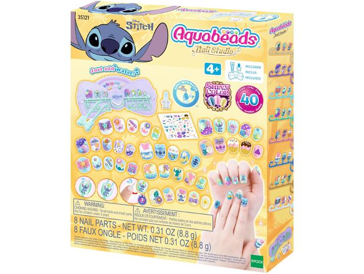 Kreativset AQUABEADS Stitch, Nagelstudio , bunt, Kreativsets, Kinder, Kreativset