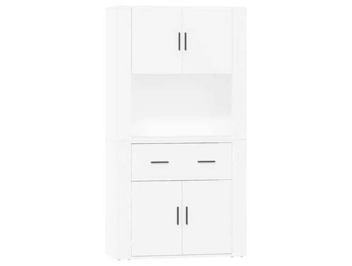 “Winter Sale TOP Armoire/Cabinet à tiroirs Blanc - Buffet haut Blanc Bois d'ingénierie PRO65699