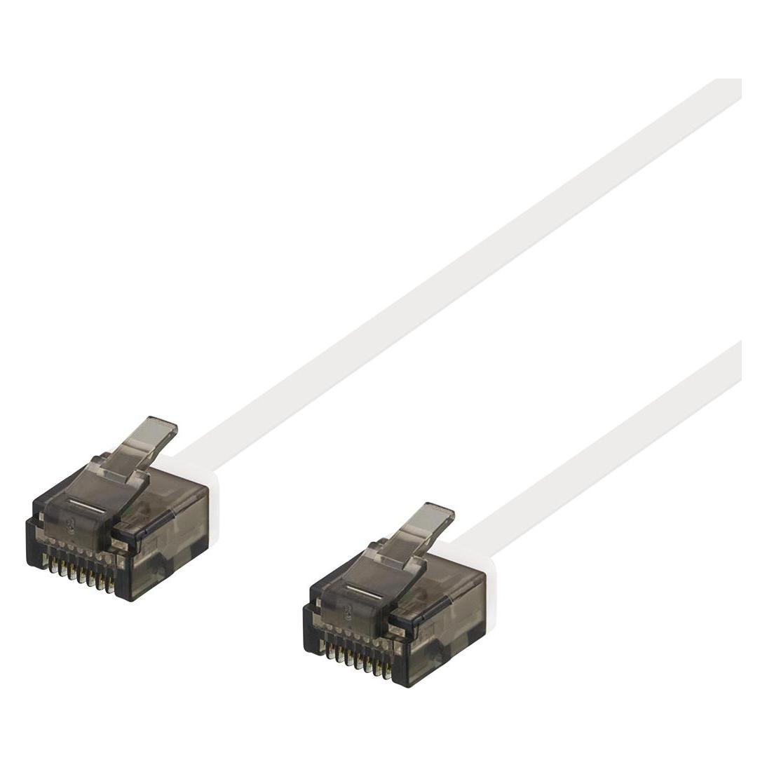 Deltaco patchkabel - 15 cm - hvid (U/UTP, CAT6a, 0.15 m) (UUTP-2078)