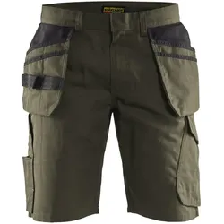 Service Shorts mit Nageltaschen "1494" - C54 - dunkeloliv/schwarz