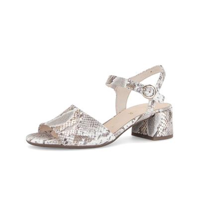 Riemchensandale GABOR "Riemchensandale", Damen, Gr. 38, beige, Schuhe Riemchensandale