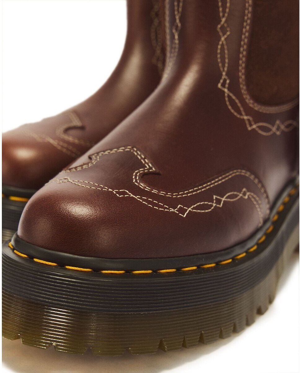 DR. MARTENS Bottes en cuir, Fringe Mid Pull On