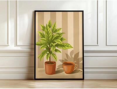 Uplift Picks Minimalist Coffee Wall Art Retro Kitchen Poster For Coffee Lovers 12 20x30 Cm