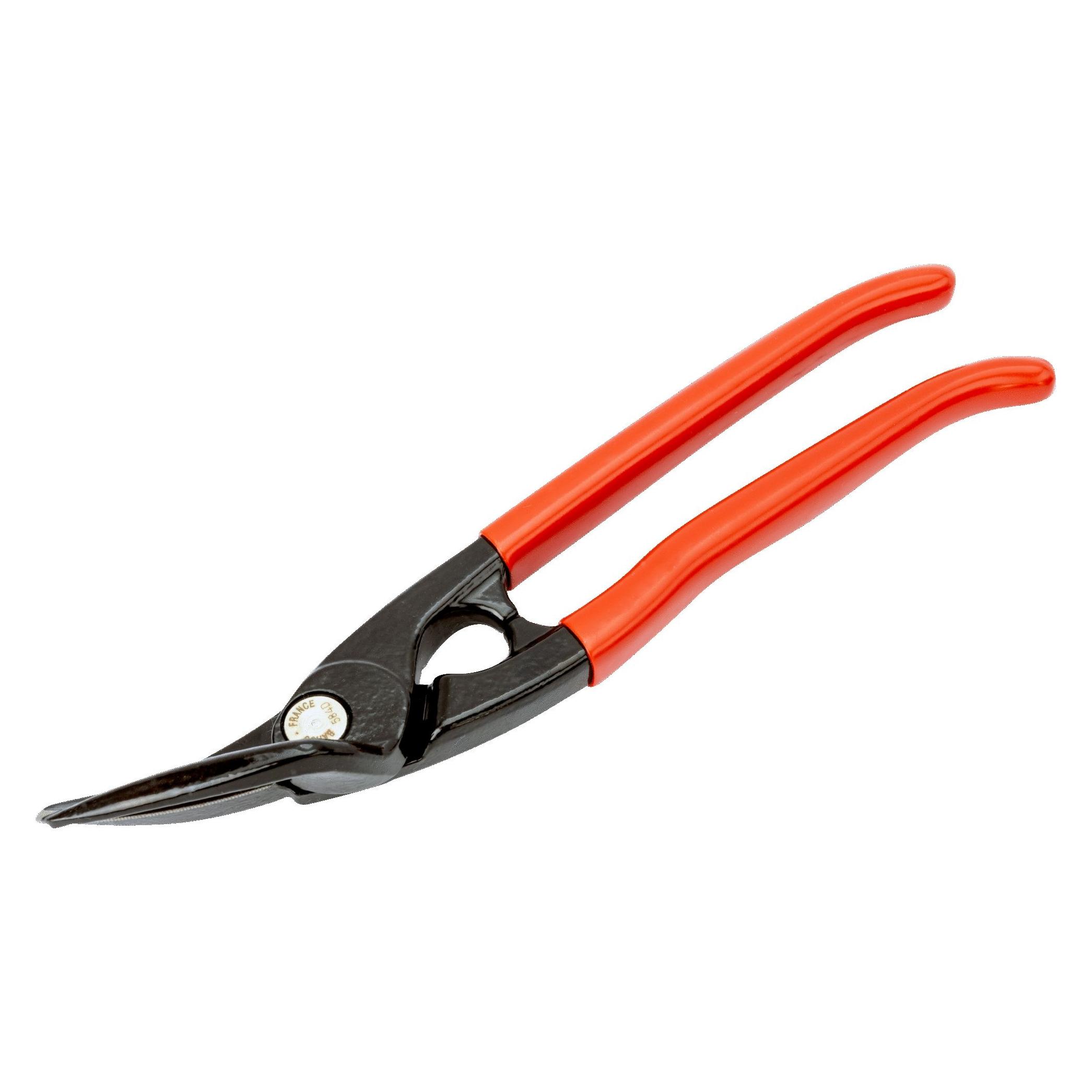 Bahco Abgesetzte Blechschere für gerade Schnitte, linksseitige Lochschnitte und Durchlaufschnitte, für mi (280 mm) (584D)