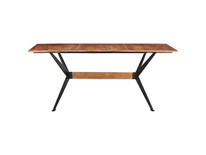 YUTAASU Esstisch 180x90x76 cm Mango Massivholz Industrie Stil, Handwerkskunst, Langlebig, Einzigartige Holzmaserung