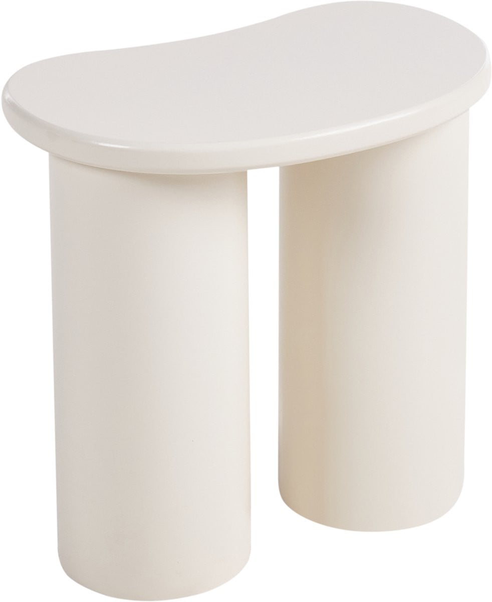Beliani Bijzettafel Inglis Wit MDF