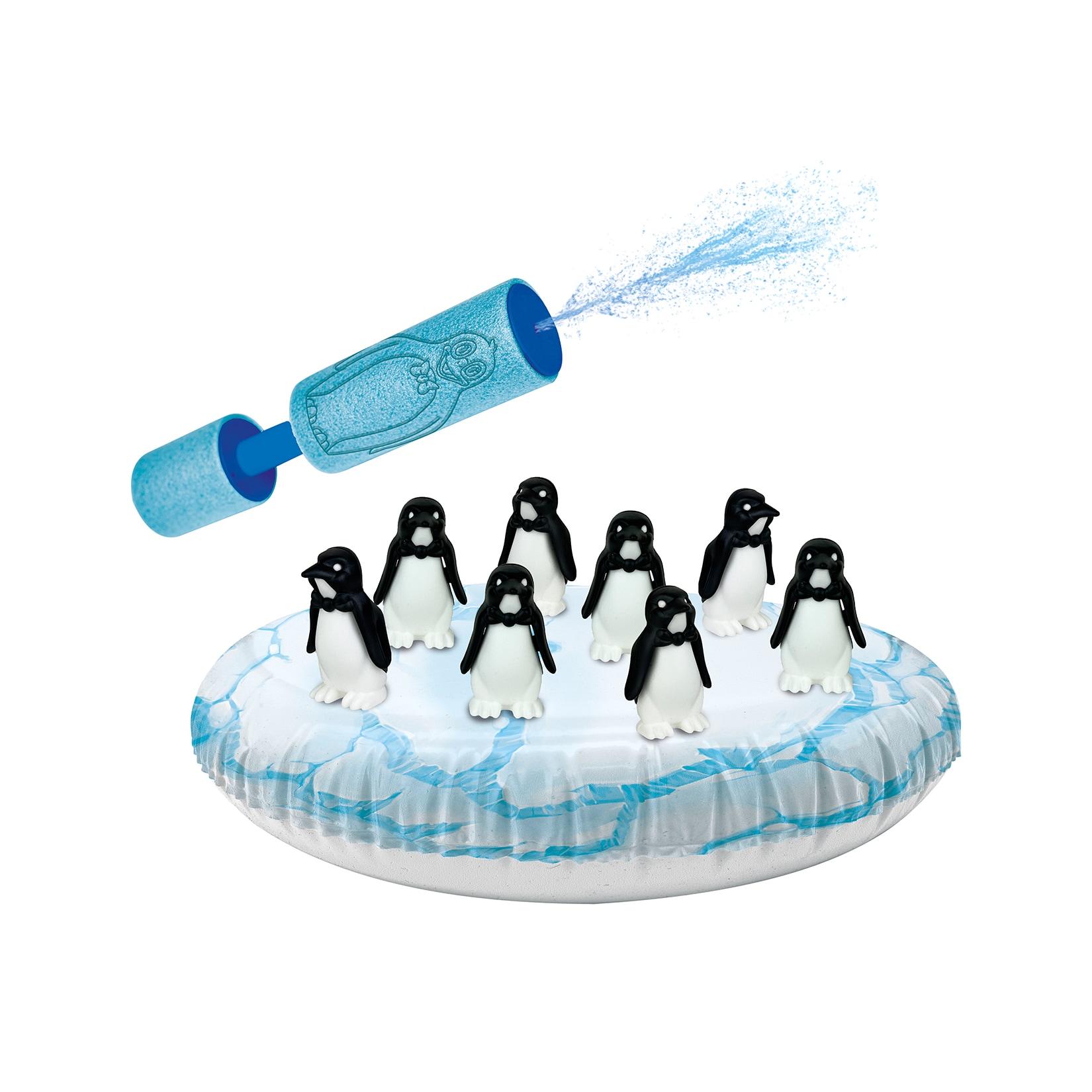 Ravensburger SOS der Eisberg wackelt Plitsch Platsch Pinguin Geschicklichkeitsspiel mit 8 Pinguinen und Wasserspritze