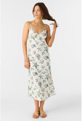 O'Neill s Luana Maxi Dress in Winter White, Size Small, Linen/Viscose