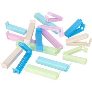 Papstar Verschlussclips 37564, 5x 5cm / 5x 8cm / 5x 11cm, farbig sortiert, 15 Stück