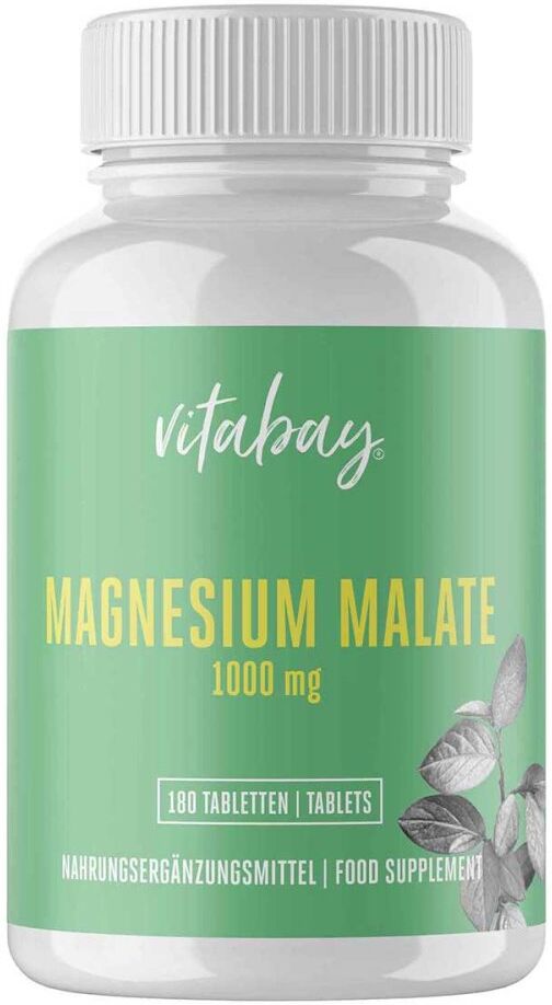 Vitabay Magnesium Malate 1000 Mg Vegan hochdosiert Tabletten 180stk