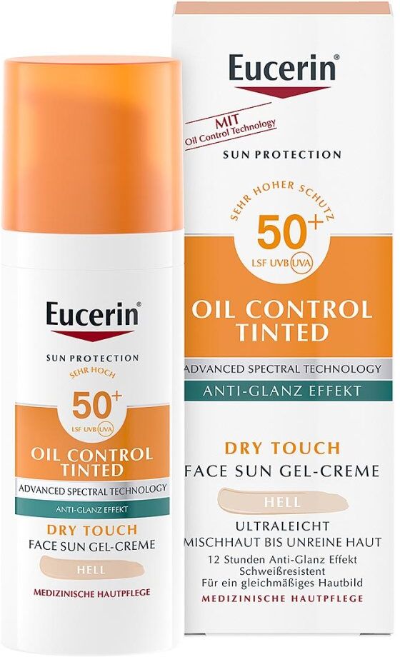 Eucerin Sun Oil Control Tinted Creme Lsf 50+ Hell 50ml