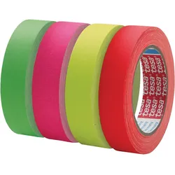 TESAband Gewebeband, 25m x 19mm, neonpink