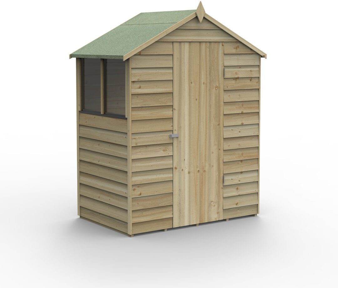 Forest Garden 4Life Pressure Treated Apex Shed Brown 5ft. x 3ft.