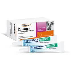 Cetirizin-ratio + Bepanthen Augen-Nasen 1 Set