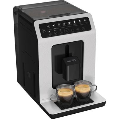 KRUPS Kaffeevollautomat "EA897A Evidence ECOdesign", schwarz-weiß (schwarz, weiß in schiefer, optik), B:24cm H:36cm T:37cm, Kaffeevollautomaten, Touch-Steuerung, Kaffeevollautomat