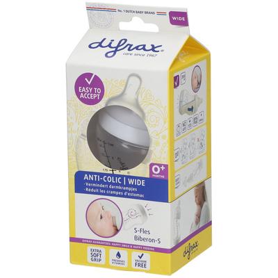 Difrax Zuigfles S Wide Wit 200ml 200 ml Flaschen