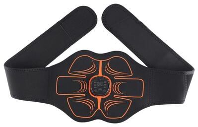 Inspired Living CoreTone EMS Muscle Stimulator Belt Abdominal Trainer With 10 Electrodes, 10 Modes And 30 Intensity Levels 6 Electrode Pad