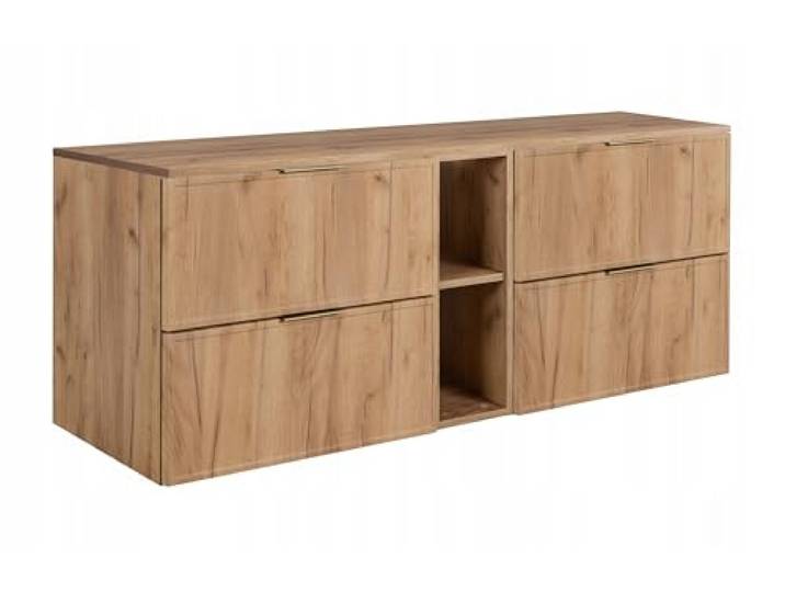 RODAN Schrank Goldene Eiche Möbelstück Bastelplatte 140,6 x 58,6 x 46 cm Moderne Möbel, Bastelregal