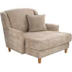 Tchibo - Big-Sessel »Julia« mit Chenillebezug - 136x107x142cm - braun -
