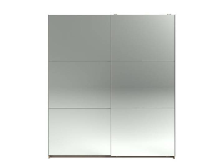 Armoire 2 portes couli. L.180 SWING imitation chêne et 2 miroirs