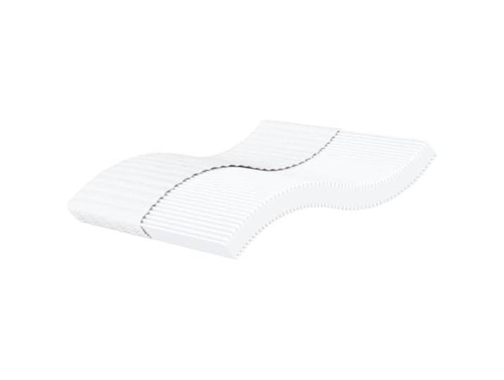 vidaXL Schaumstoffmatratze Weiß 160x200 cm Härtegrad H2 H3