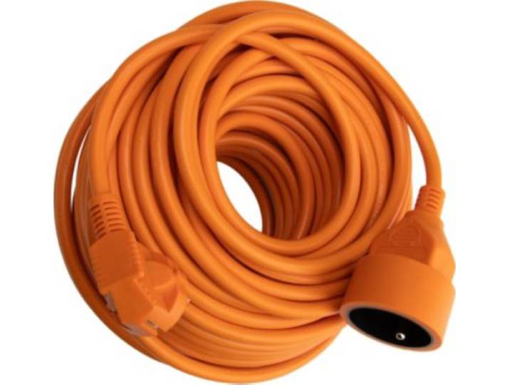 Zenitech - Multiprise Jardin 16a 25m H05vv-F 3g1.5 Orange