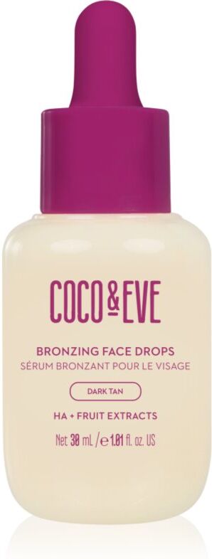 Coco & Eve Sunny Honey Bronzing Face Drops gouttes auto-bronzantes visage Dark Tan (new) 30 ml