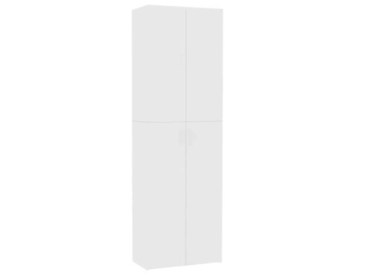 HGBNMER TV-Schrank Weiß 60x32x190 cm Holzwerkstoff 5 Regale, zwei Türen, Büro, Akten, einfache Montage, minimalistisch