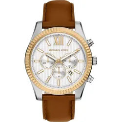 Michael Kors Quarz / Chronograph Lexington MK9257 - weiß,braun - 45mm