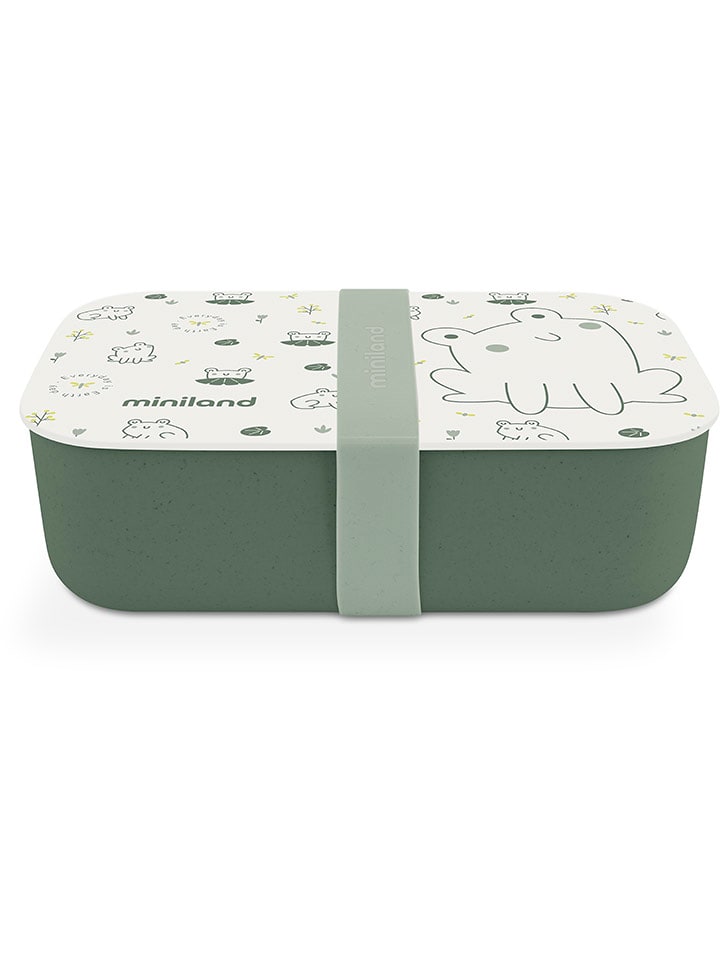 Miniland Lunchbox "Naturlunch Frog" in Grün/ Creme - 400 ml - onesize
