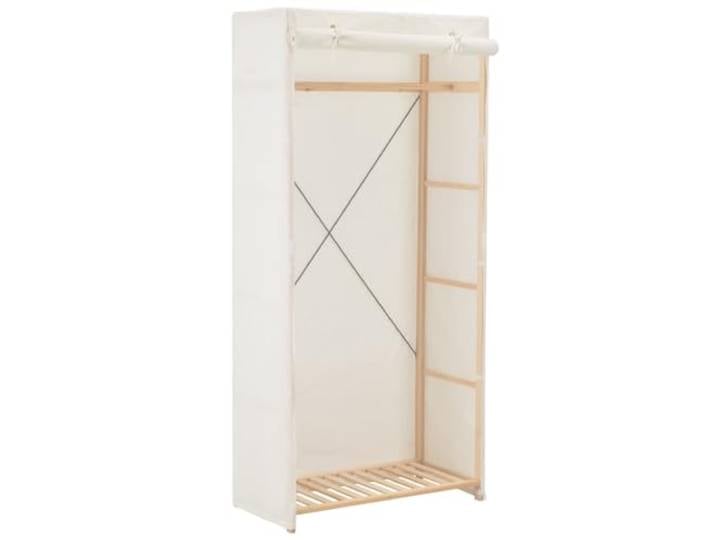 vidaXL Kleiderschrank Weiß 79 x 40 x 170 cm Stoff