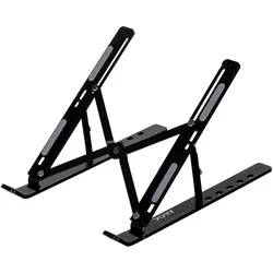 Port Designs Foldable Notebook Stand, Notebook Ständer, Schwarz