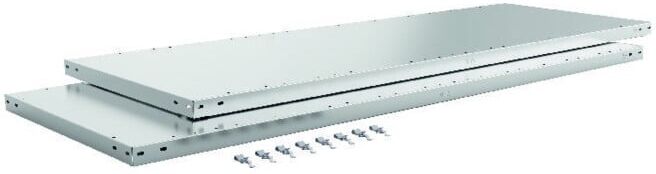 META Étagère B1700xP500mm Capacité 200kg STA argenté galvanisé pour rayonnage grand compartiment 2 pcs/VE (184118)