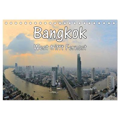 Bangkok: West trifft Fernost (Tischkalender 2026 DIN A5 quer), CALVENDO Monatskalender