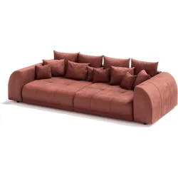 BIGSOFA Levana 5 Sitzer Terrakotta Cord-Stoff