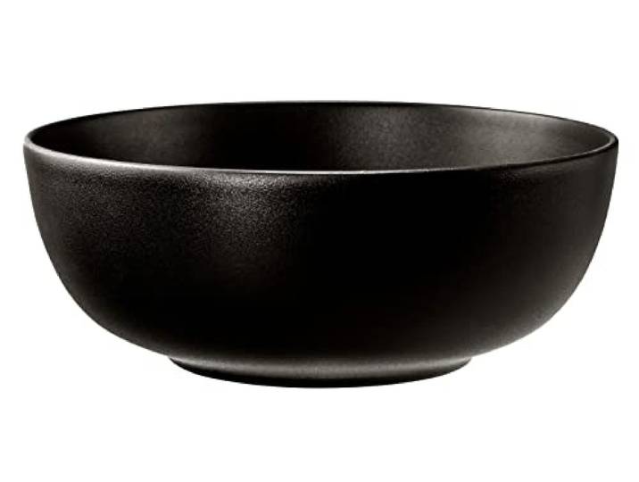 Seltmann 001.764300 Liberty Porzellan Foodbowl, 65164 Dekor, Samtschwarz, 1.72 L Kapazität, 7.8cm Höhe, 20.3cm Durchmesser