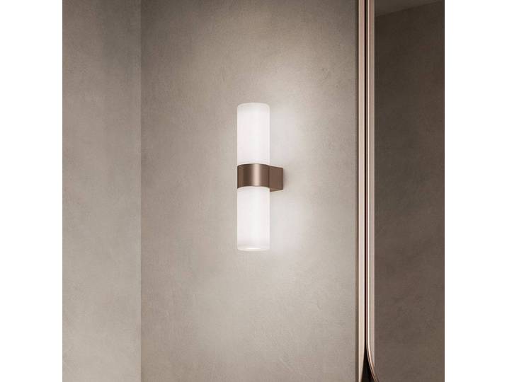 kdln Designer Wandlampe Pastilla, dimmbar, bronze / altmessing, für Wohn- / Esszimmer, Glas, Design, Wandleuchte, Wandlampe Innen