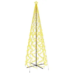 vidaXL LED-Weihnachtsbaum Kegelform Warmweiß 1400 LEDs 160x500 cm