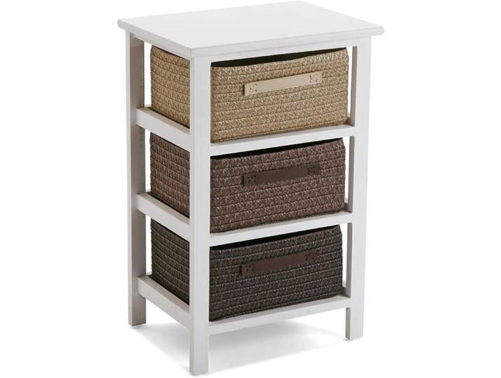 Gavle Armoire De Salle De Bain Commode Pour Organiser Rangement Moderne Commode Avec 3 Tiroirs Pour Organiser Dimensions(HXL[CA81]