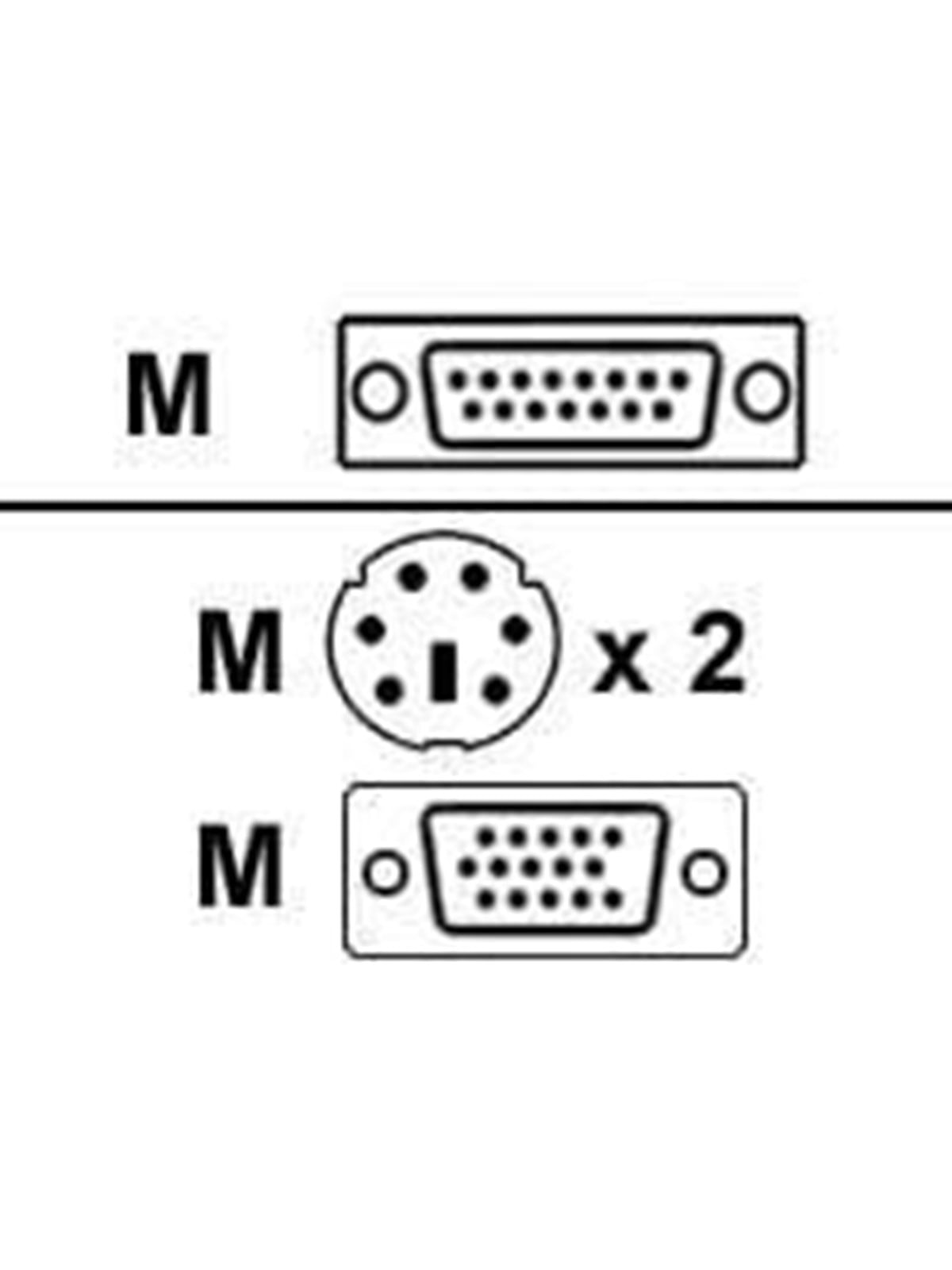 ATEN KWM Kabel ps/2 3M