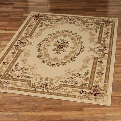 Touch of Class "Grand Aubusson Rectangle Rug, 5'3"" x 7'6"", Ivory"