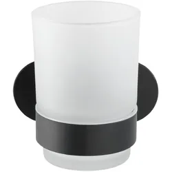 Zahnputzbecher BOSIO (DH 10x9,50 cm) - schwarz - DH 10x9,50 cm