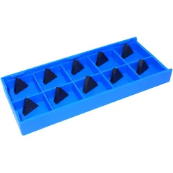 10 x HM Wendeschneidplatte für 25 mm Fräskopf mit 2 Schneidplatten