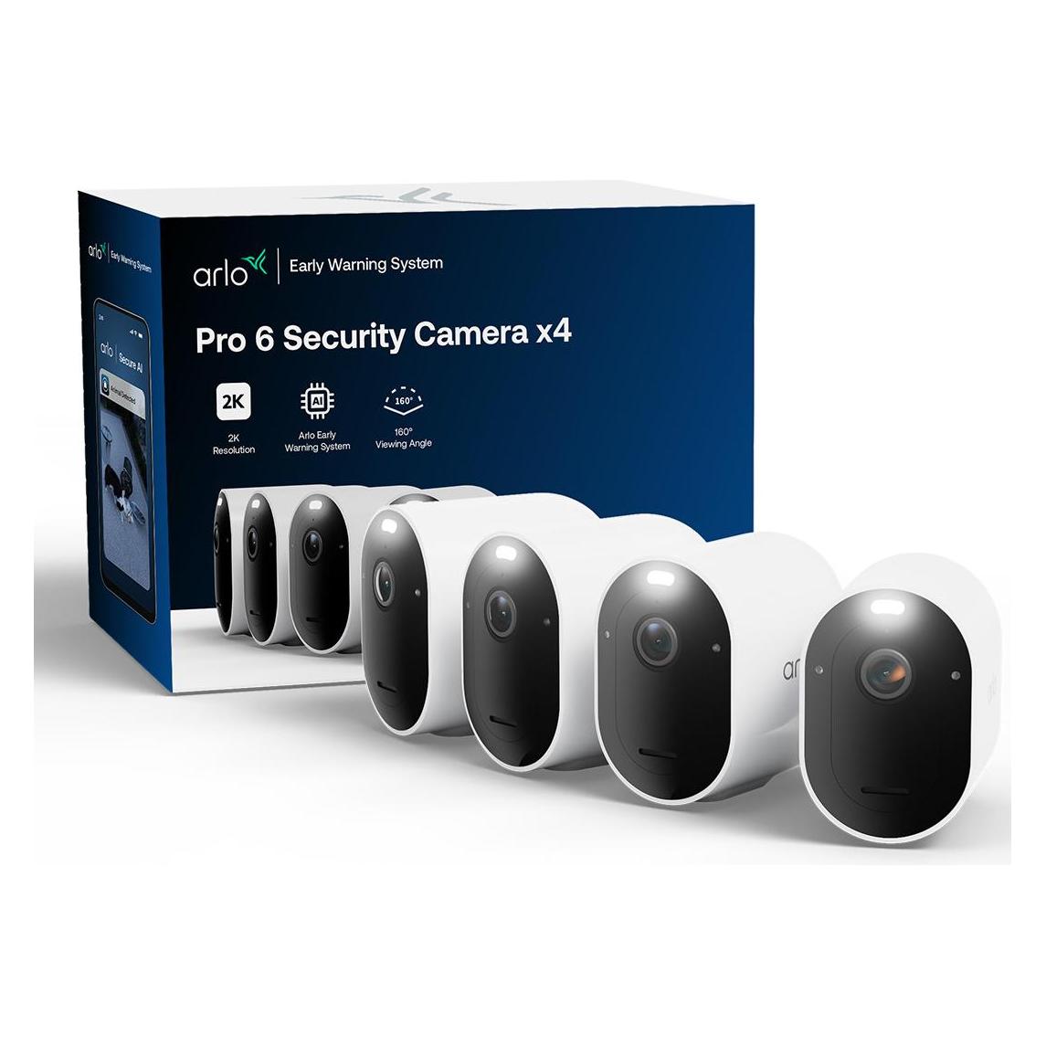 Arlo PRO 6 2K (2560 x 1440 Pixels) (VMC4470P-100EUS)