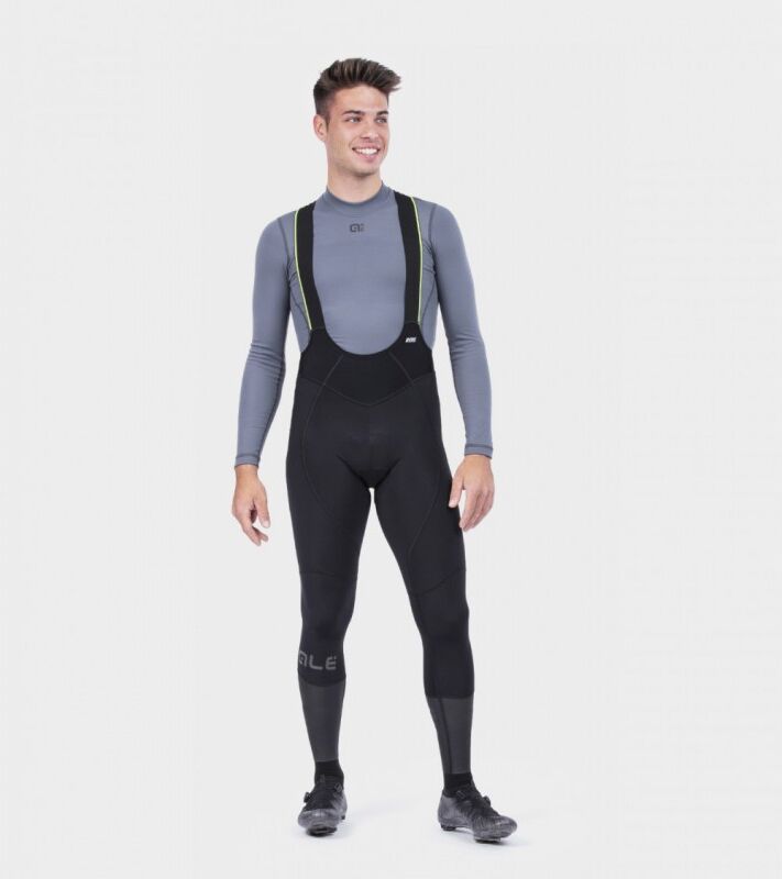 ALE' Calzamaglia invernale ciclismo  R-EV1 NORDIK 2.0 nero