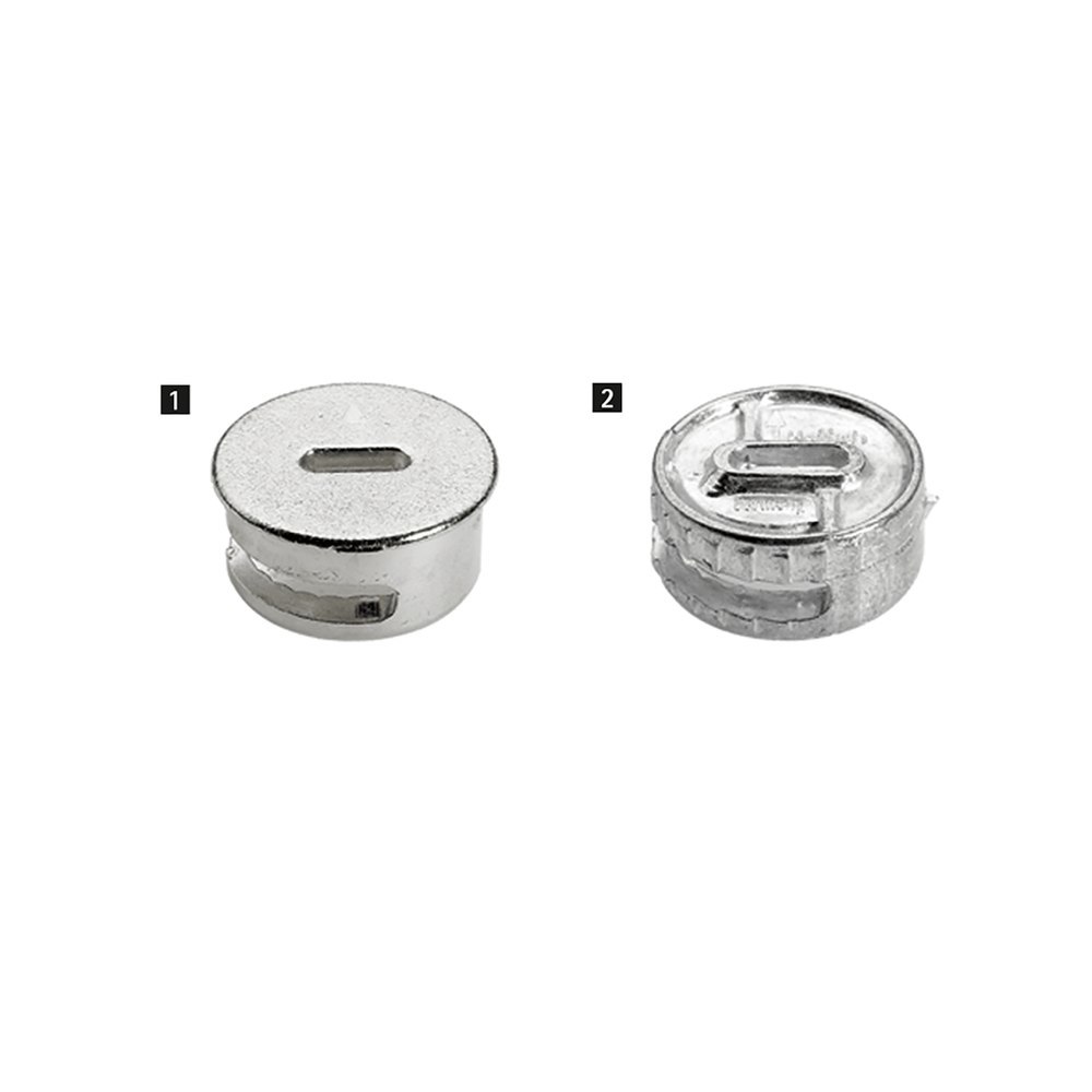 Hettich Möbel-Exzenter-Verbindungsbeschlag ZDG Rastex 25, Bohr Ø 25x12mm, ohne Abdeckrand 13116